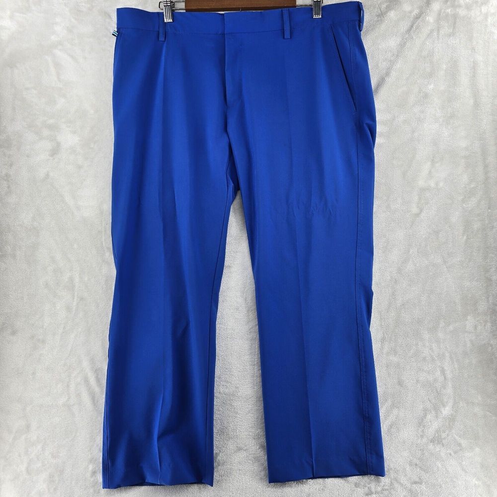 J Lindeberg Performance Golf Chino Pants‎ 38x28 * Blue Polyester Regular Fit